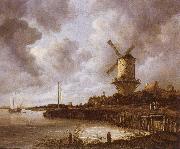 Jacob van Ruisdael The mill by District by Duurstede Sweden oil painting artist
